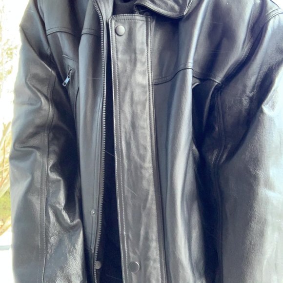 VINTAGE MEN'S 100% GENUINE LEATHER JACKET! - Picture 4 of 4